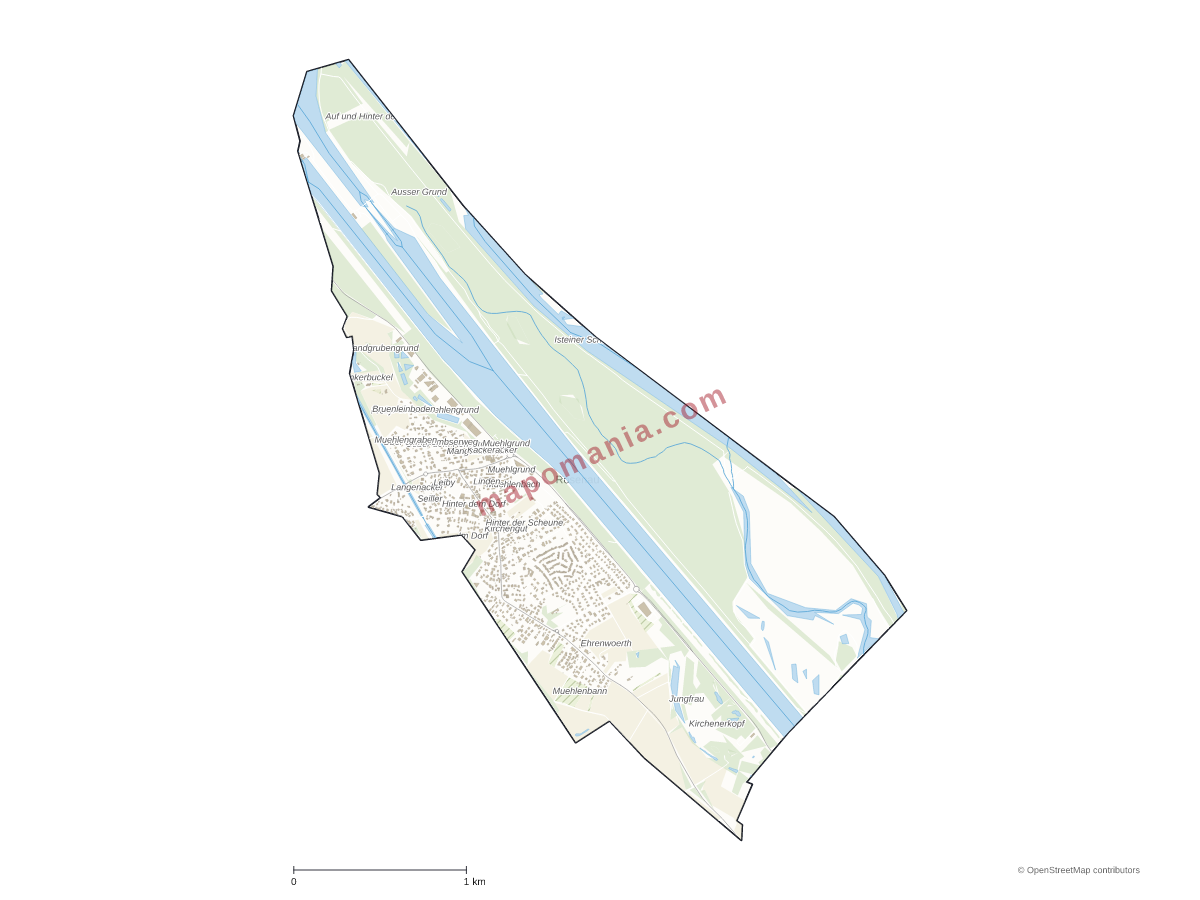 Carte de Rosenau à personnaliser