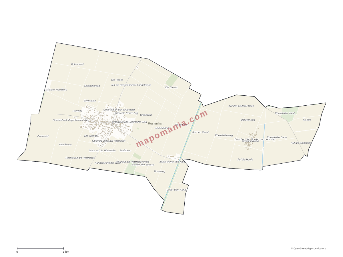 Carte de Rustenhart à personnaliser