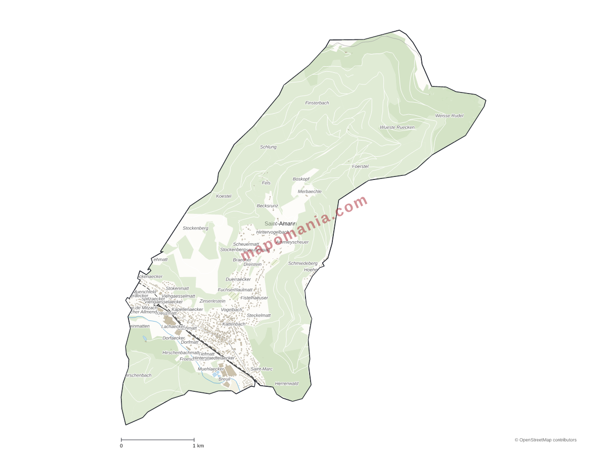 Carte de Saint-Amarin à personnaliser