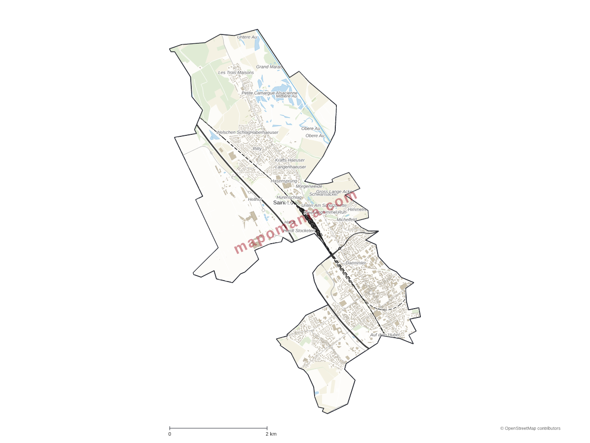 Carte de Saint-Louis à personnaliser