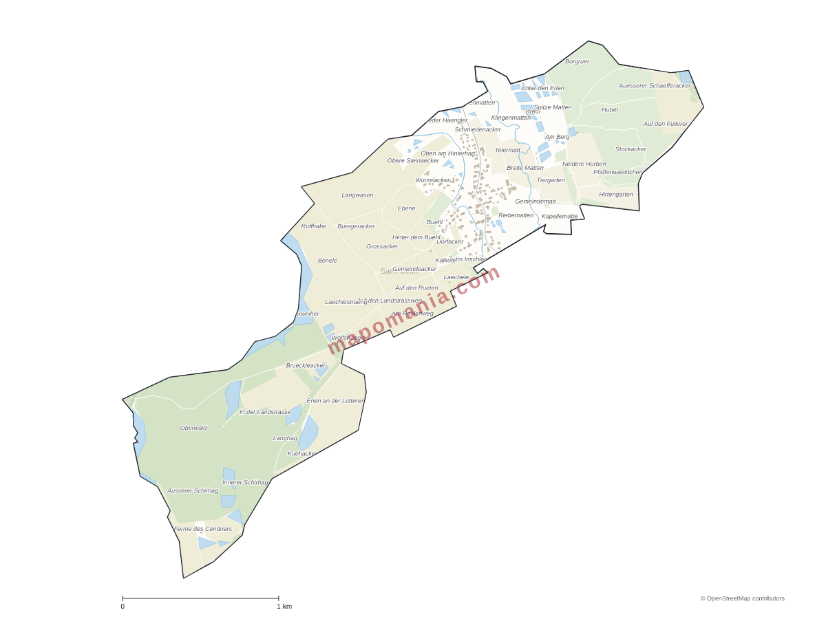 Carte de Saint-Ulrich à personnaliser