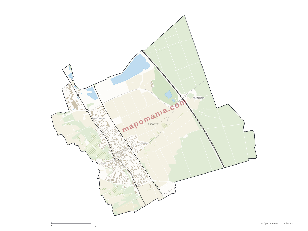 Carte de Sierentz à personnaliser