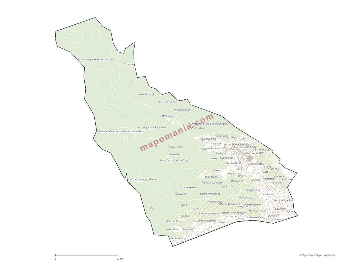 Carte de Steinbach à personnaliser