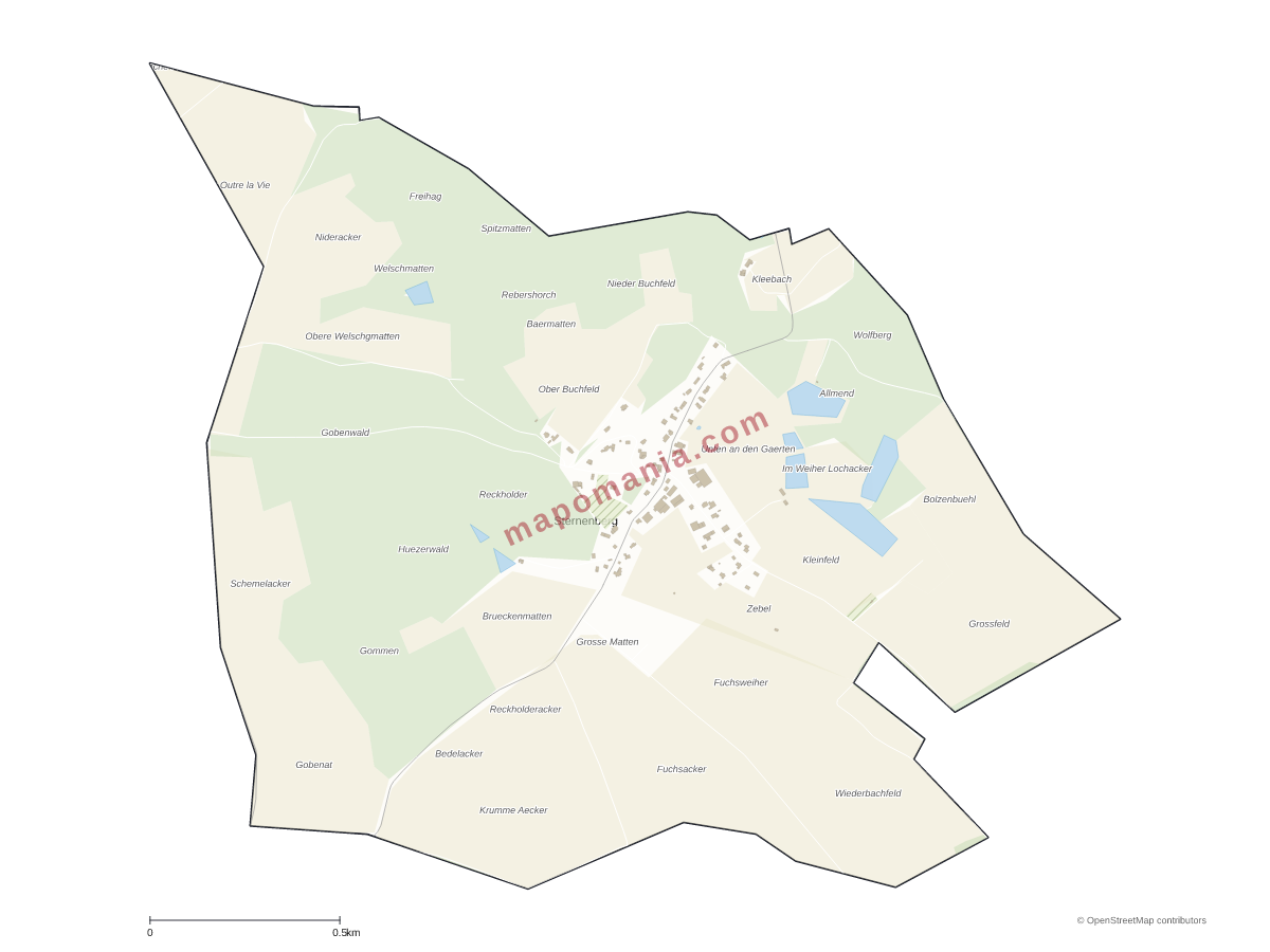 Carte de Sternenberg à personnaliser