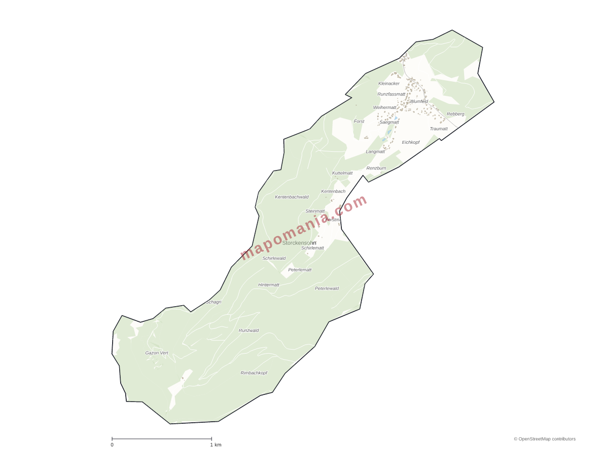 Carte de Storckensohn à personnaliser