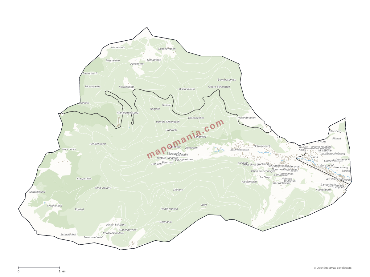 Carte de Stosswihr à personnaliser