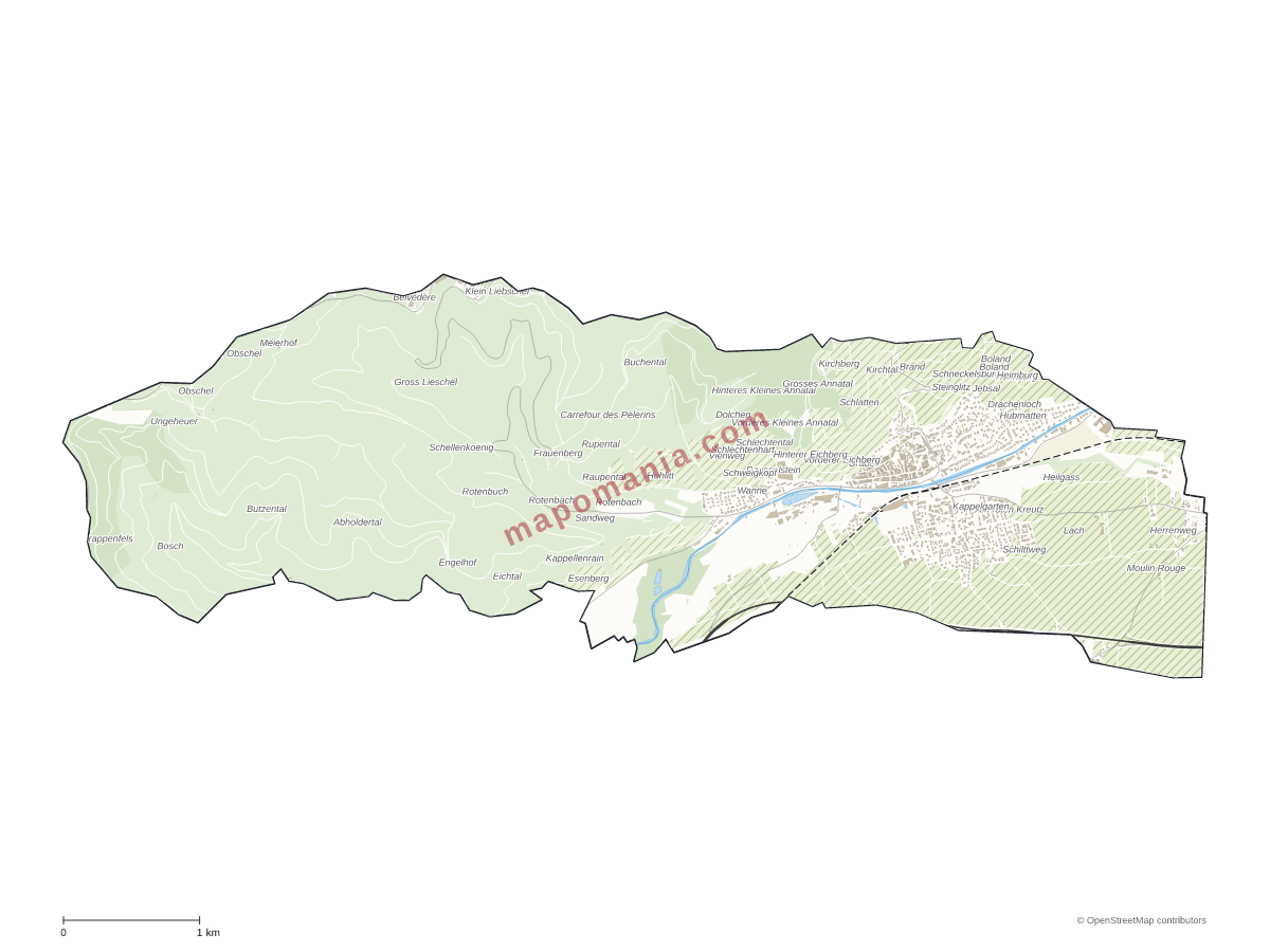 Carte de Turckheim à personnaliser