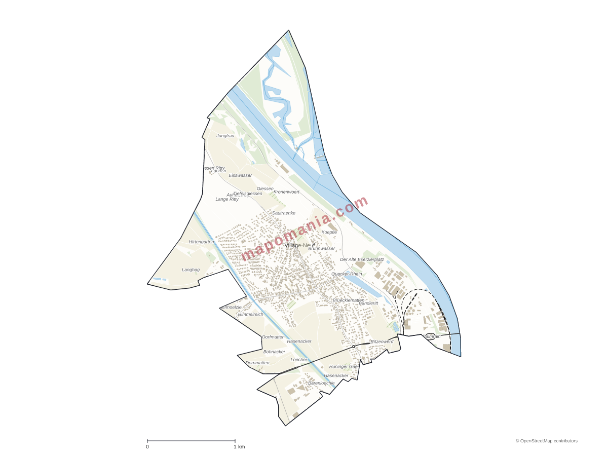 Carte de Village-Neuf à personnaliser