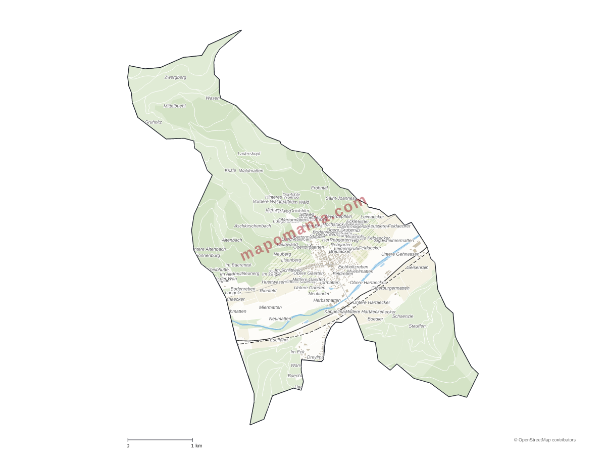 Carte de Wihr-au-Val à personnaliser