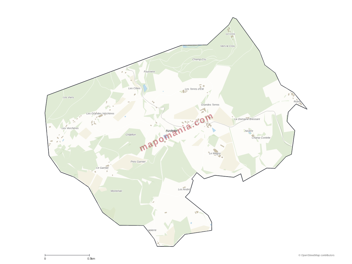 Carte de Azolette à personnaliser