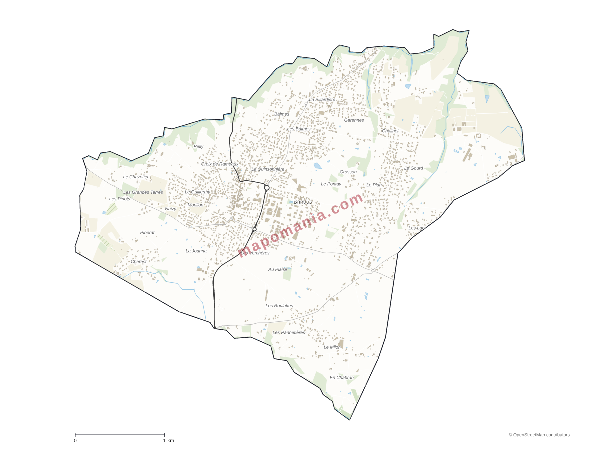 Carte de Brindas à personnaliser