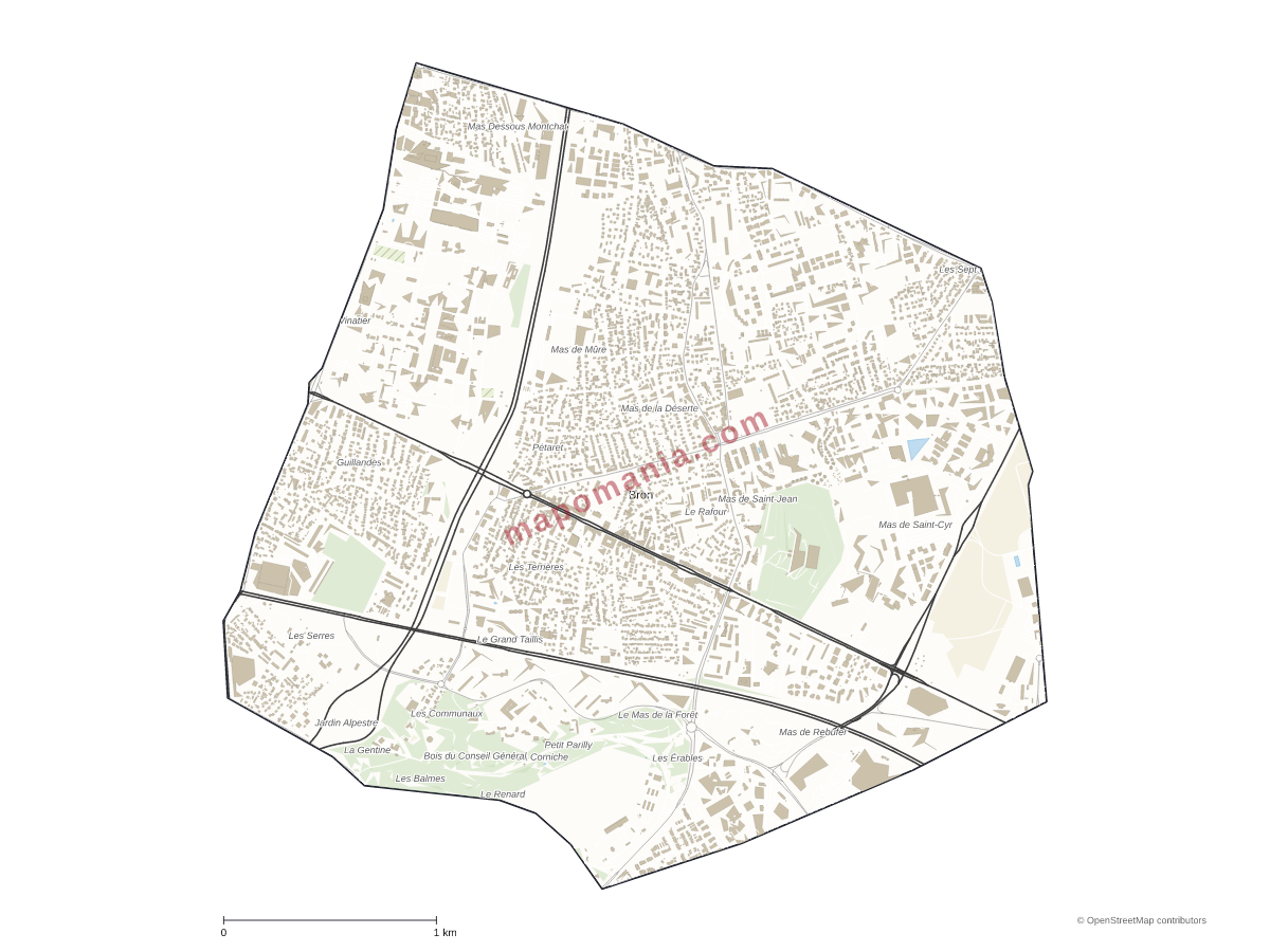 Carte de Bron à personnaliser