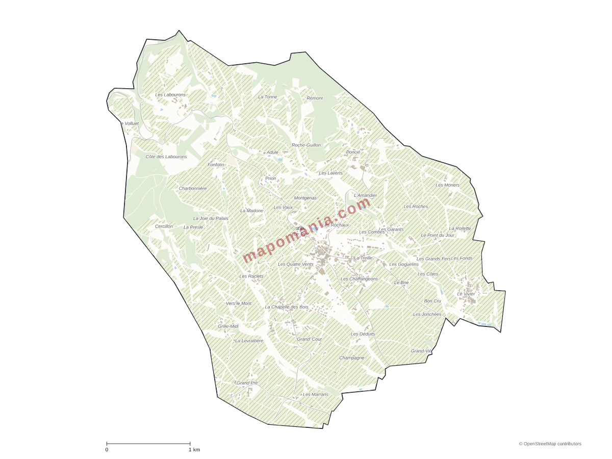Carte de Fleurie à personnaliser