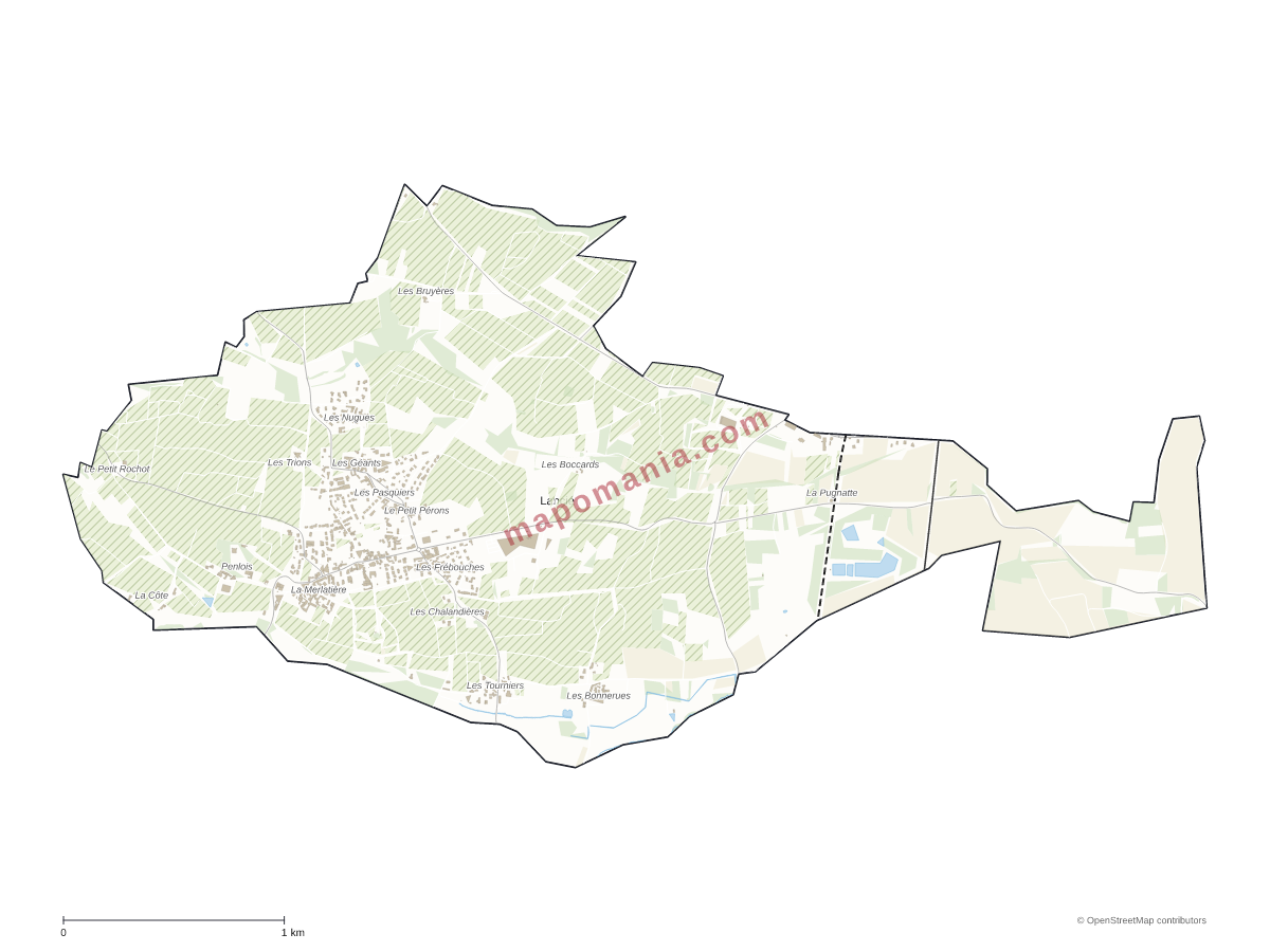Carte de Lancié à personnaliser