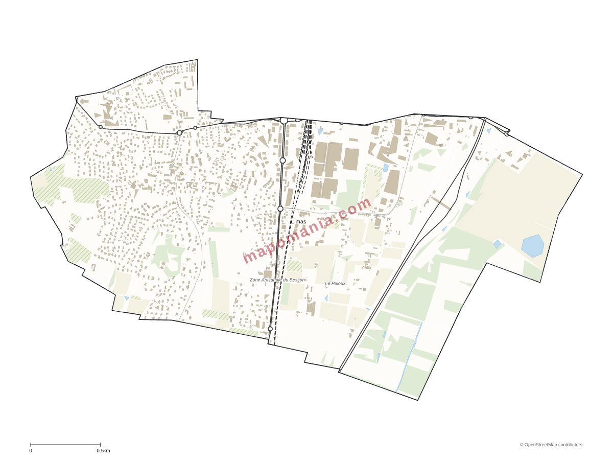 Carte de Limas à personnaliser