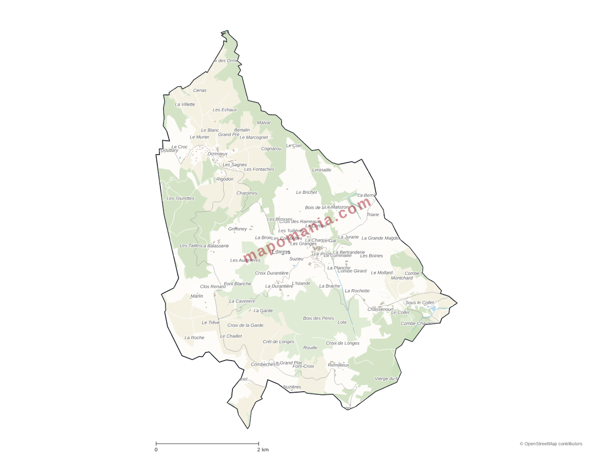 Carte de Longes à personnaliser