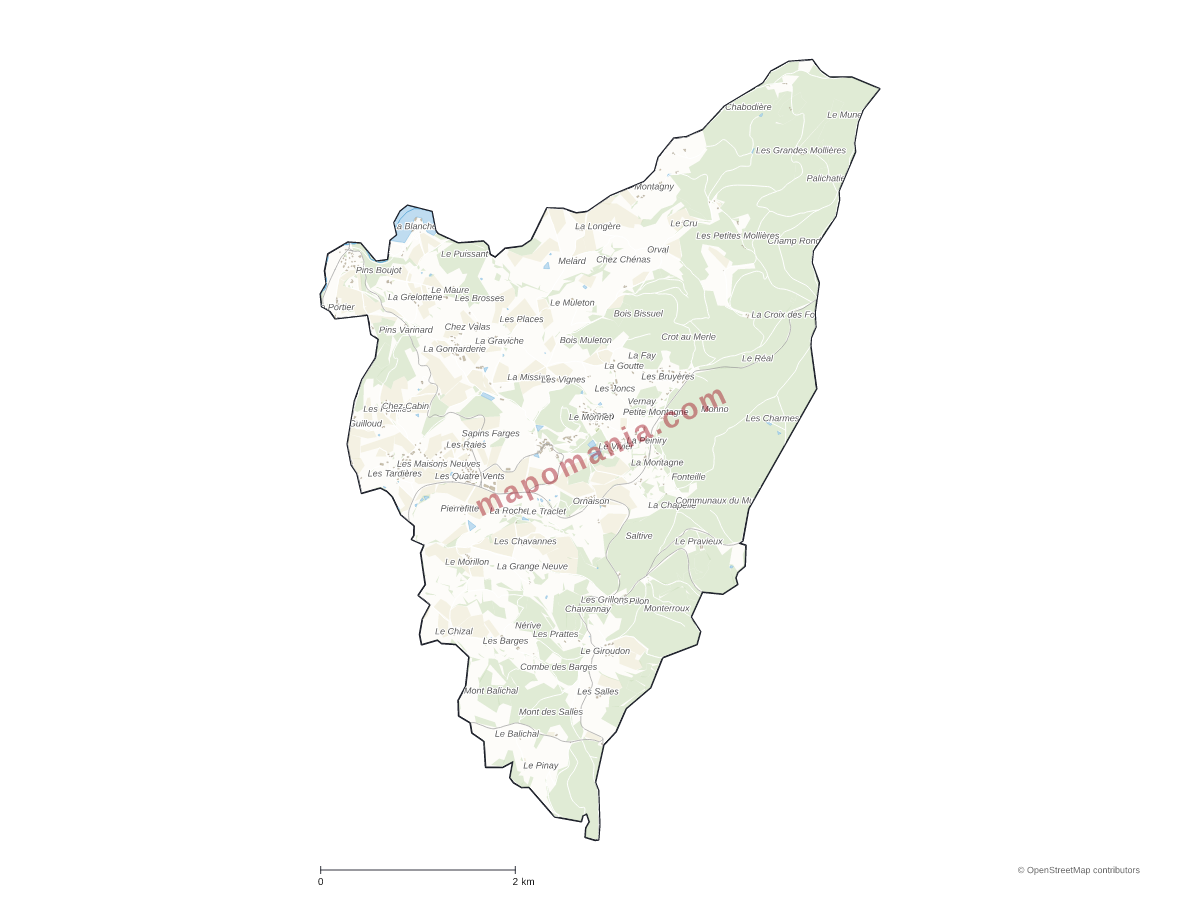 Carte de Ronno à personnaliser
