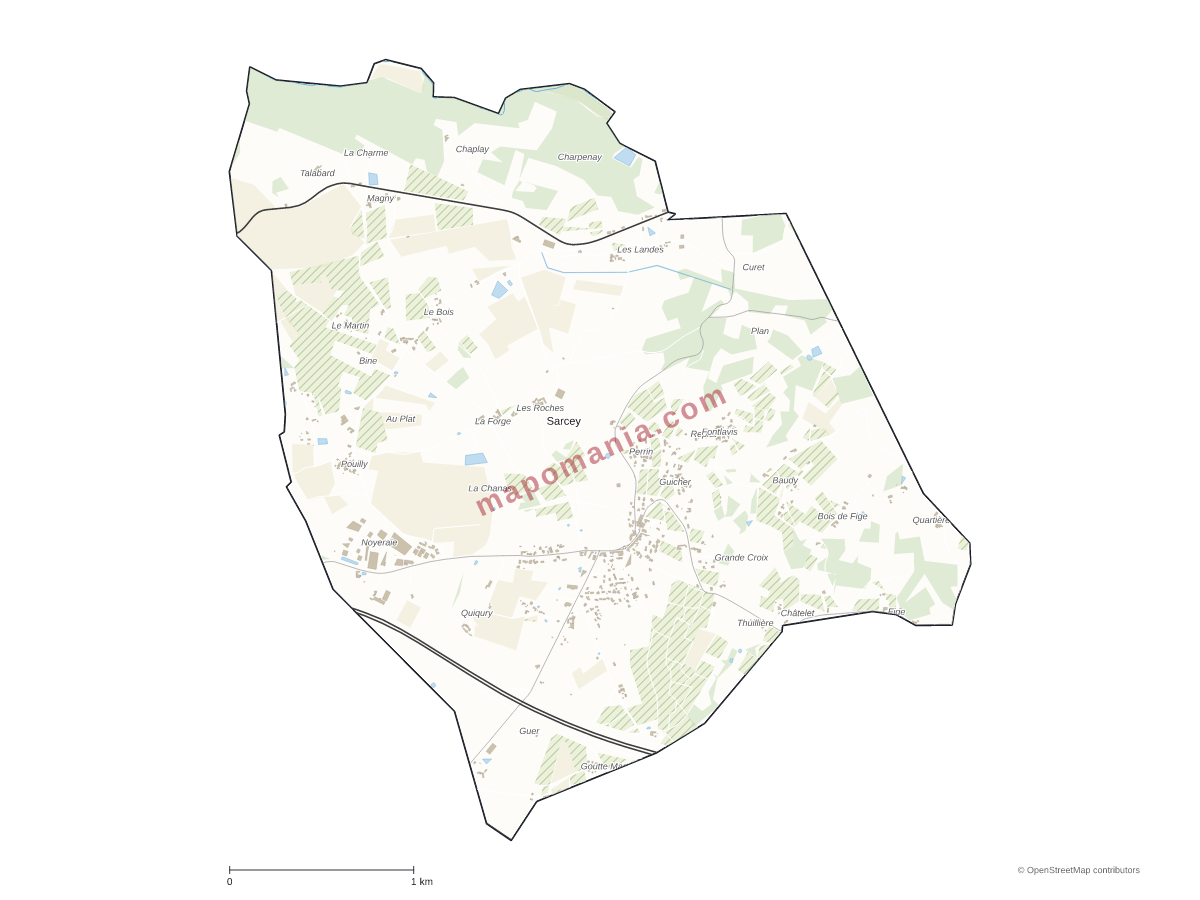 Carte de Sarcey à personnaliser