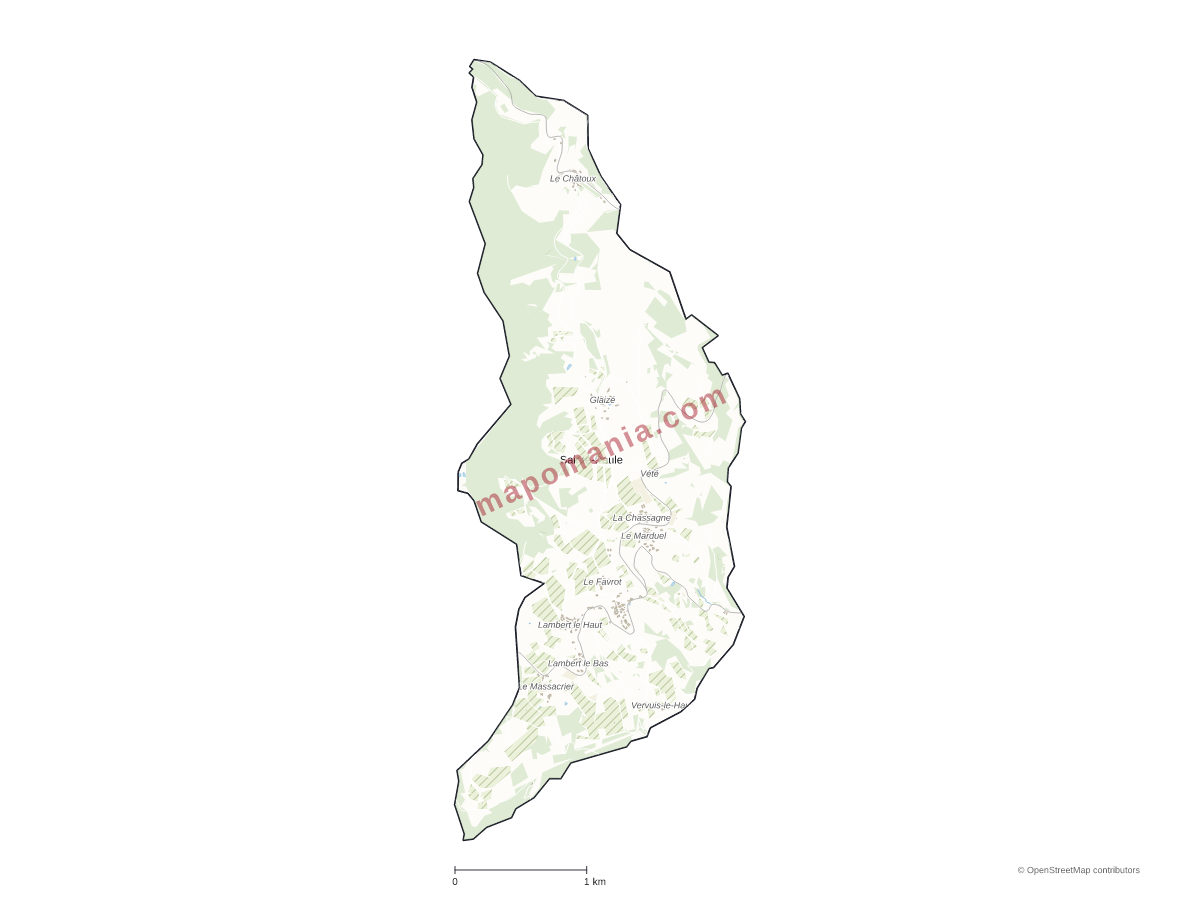 Carte de Sainte-Paule à personnaliser