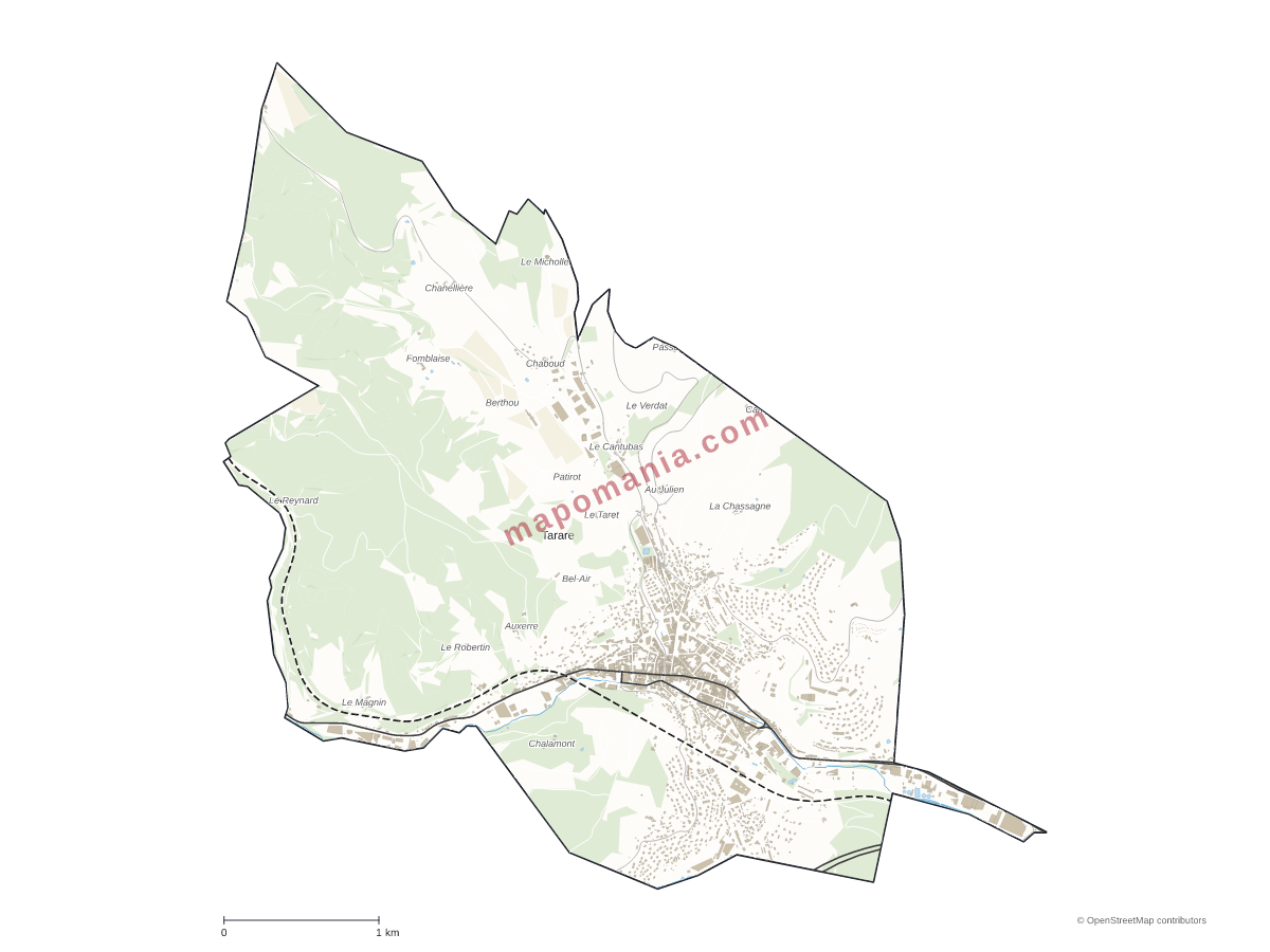 Carte de Tarare à personnaliser