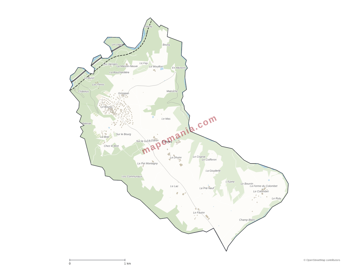 Carte de Trèves à personnaliser