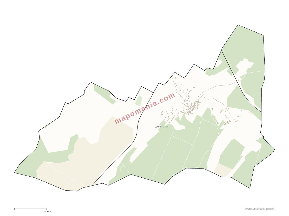 Carte de Andelarrot à personnaliser