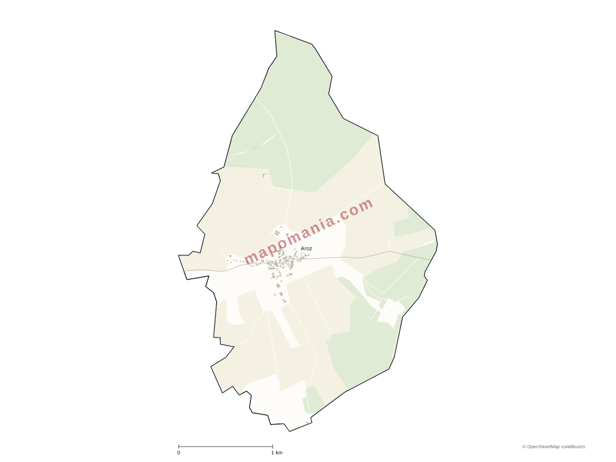 Carte de Aroz à personnaliser