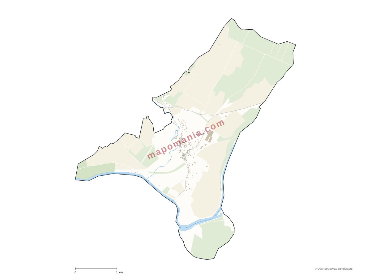 Carte de Autet à personnaliser