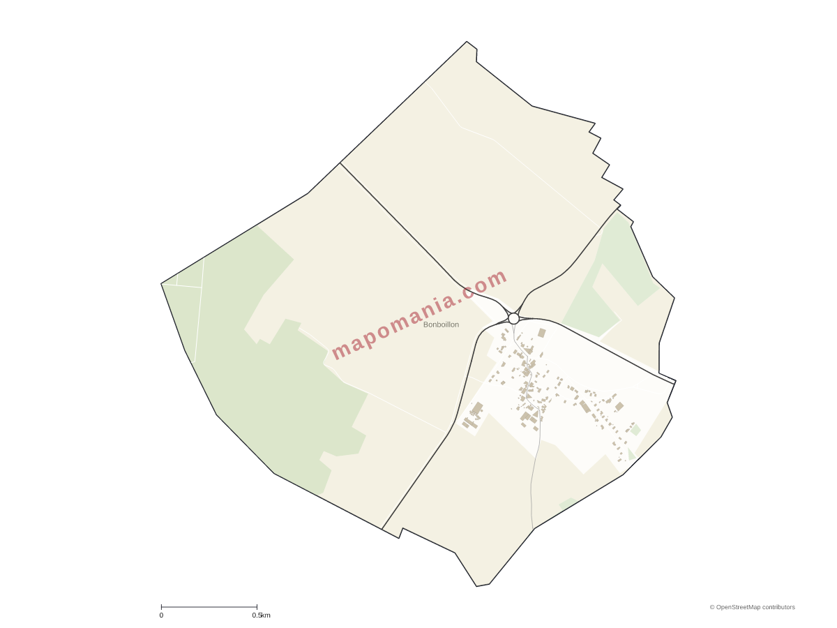 Carte de Bonboillon à personnaliser
