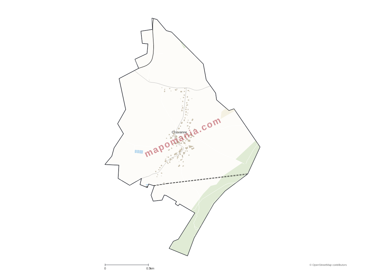 Carte de Chavanne à personnaliser
