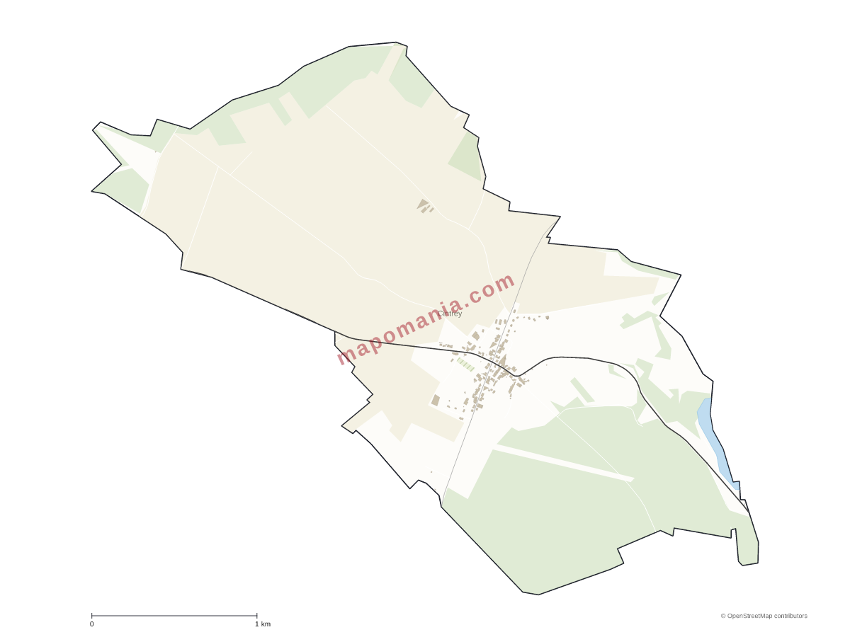 Carte de Cintrey à personnaliser