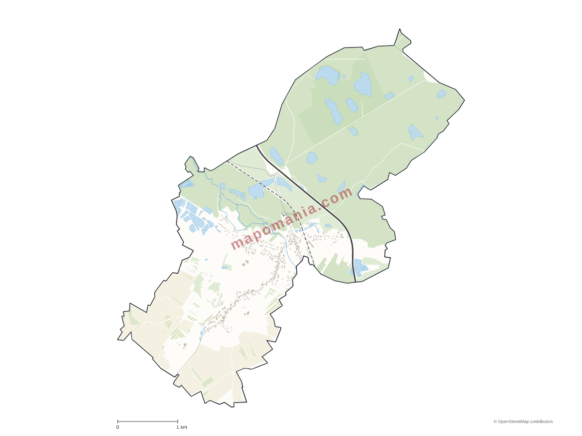 Carte de Citers à personnaliser