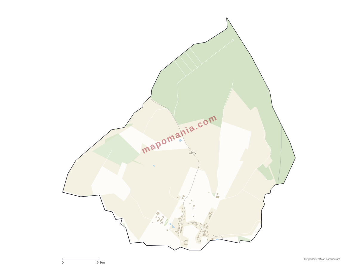 Carte de Citey à personnaliser