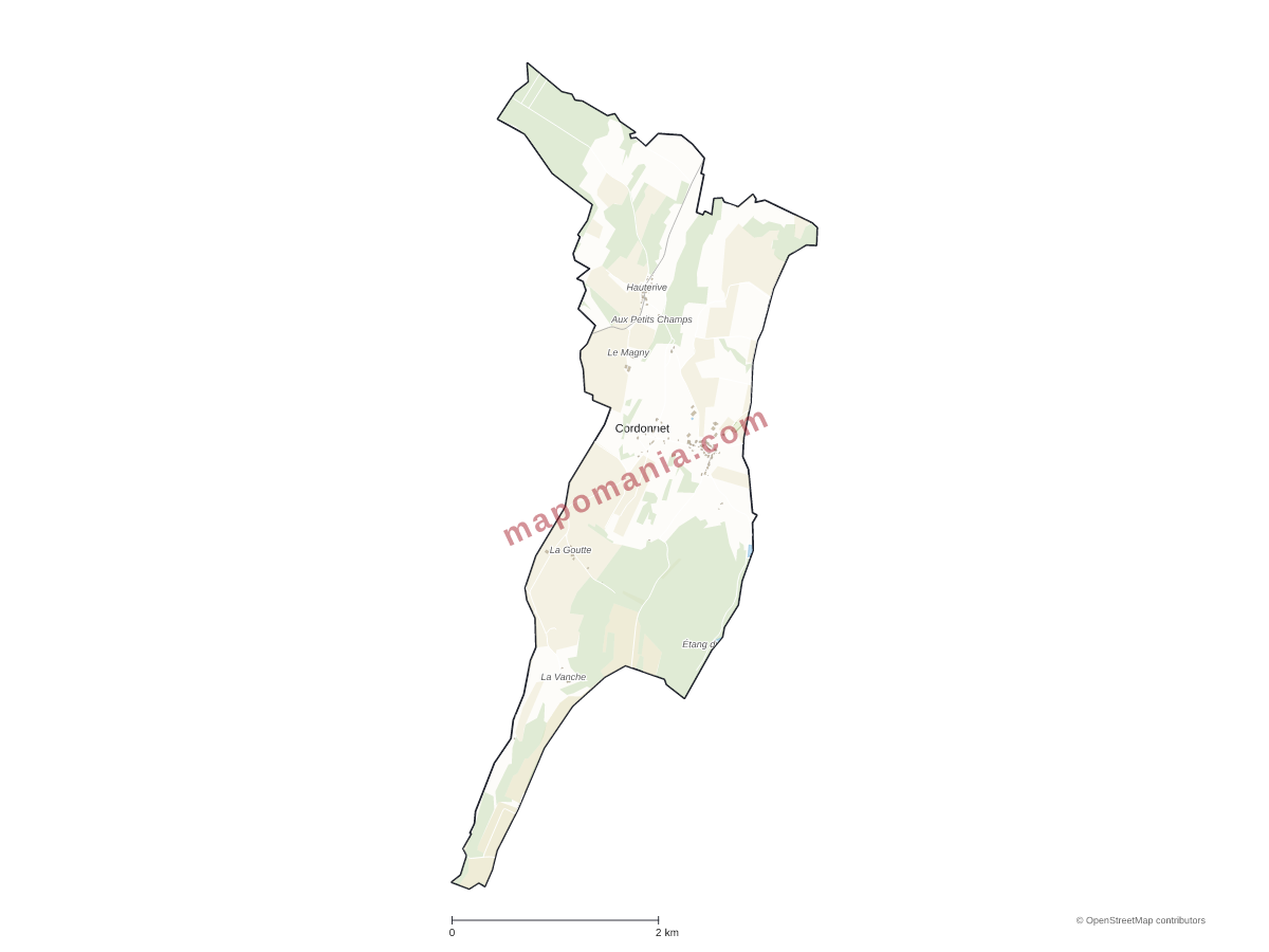 Carte de Cordonnet à personnaliser