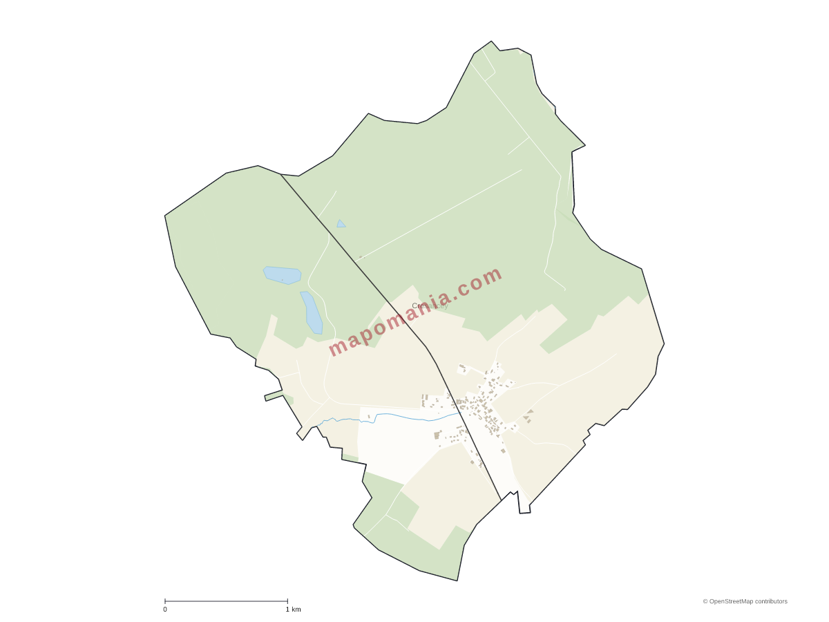 Carte de Cresancey à personnaliser