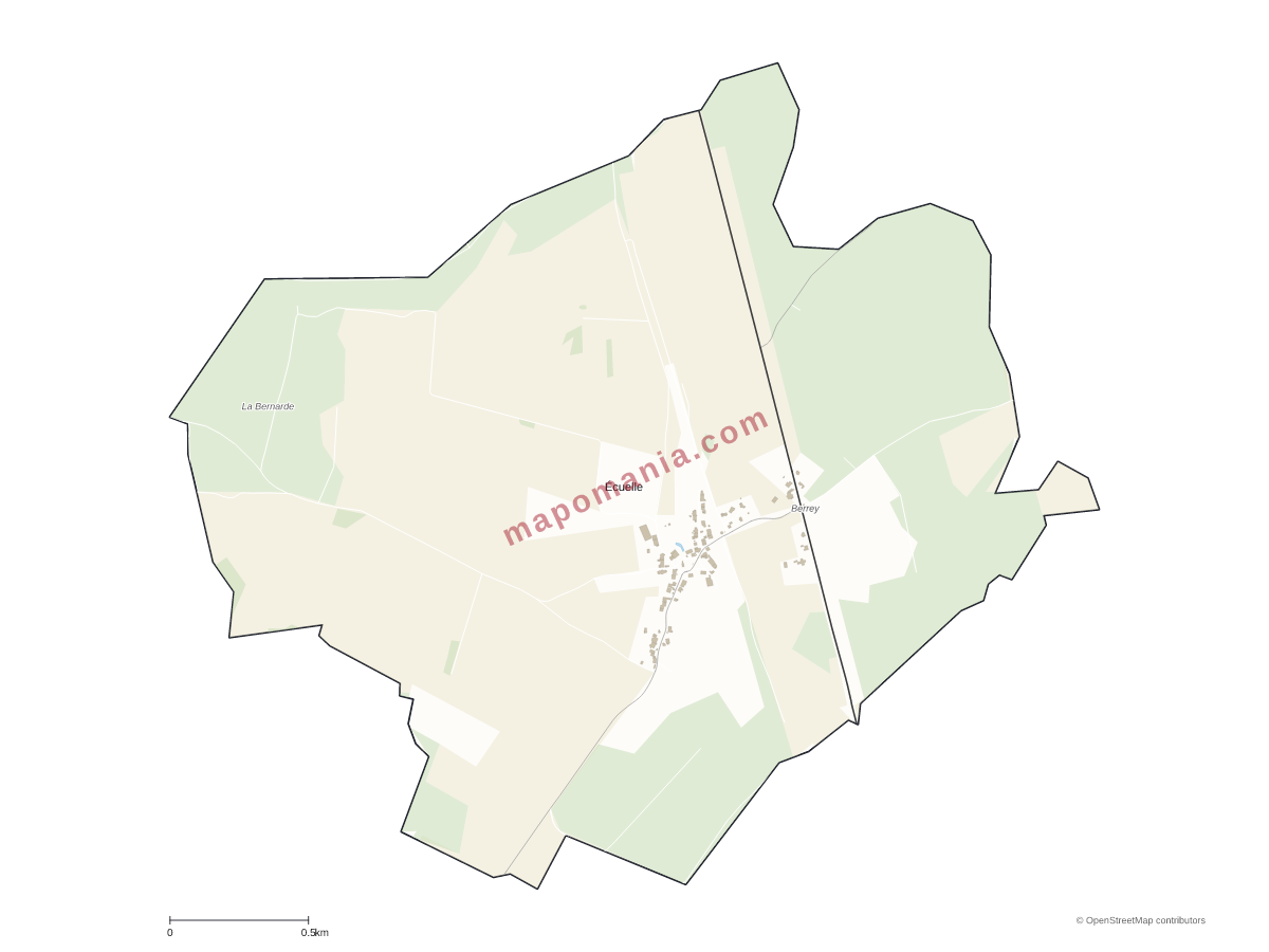 Carte de Écuelle à personnaliser
