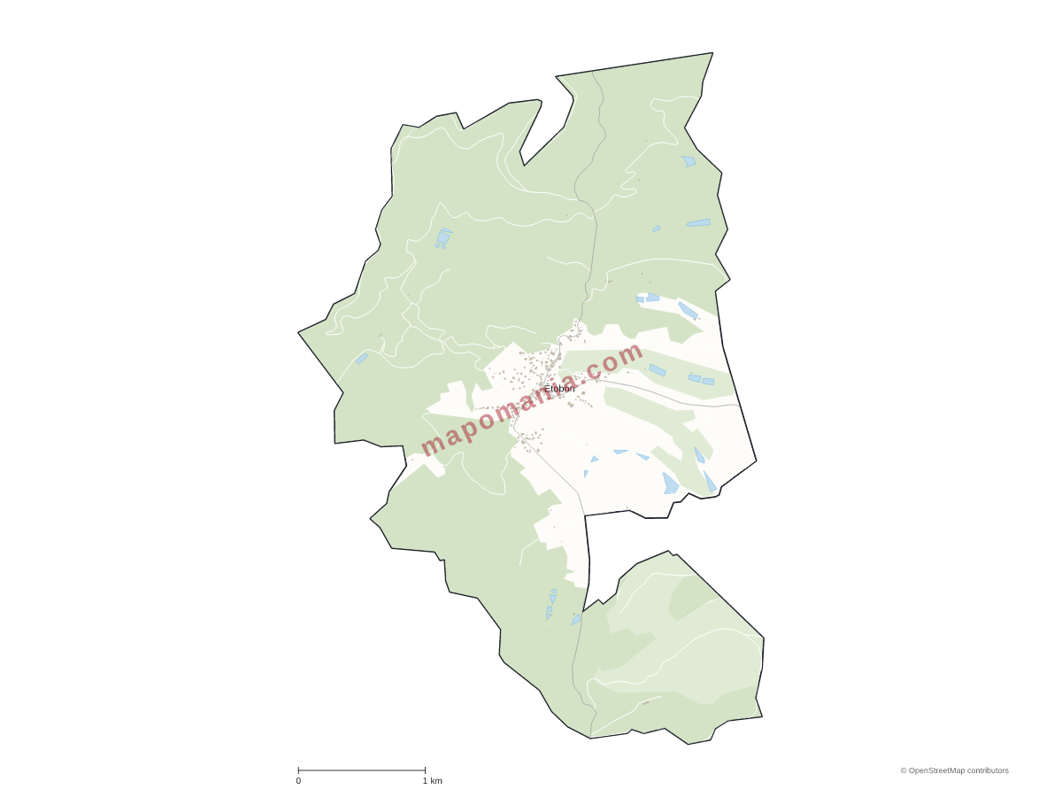 Carte de Étobon à personnaliser