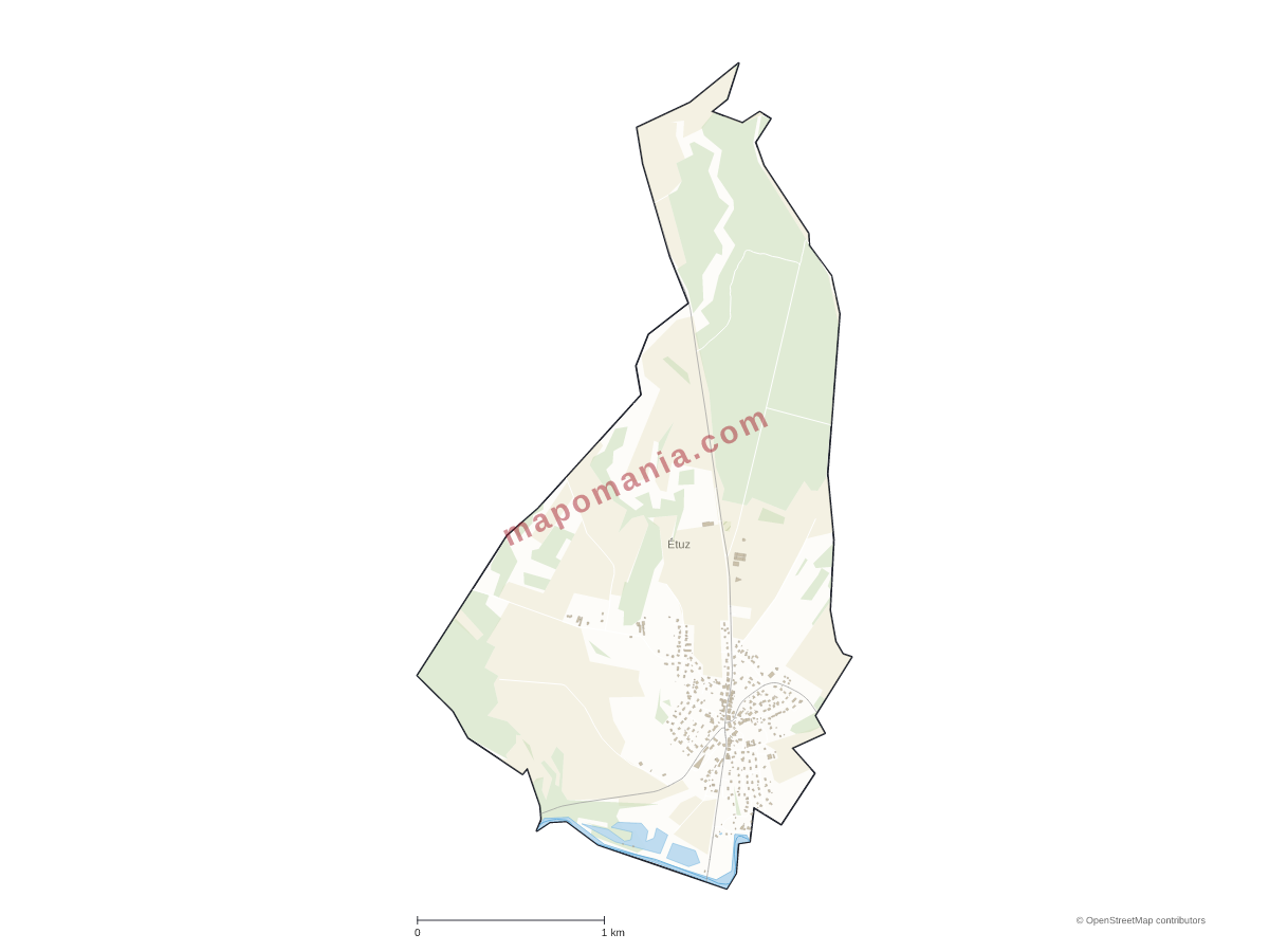 Carte de Étuz à personnaliser