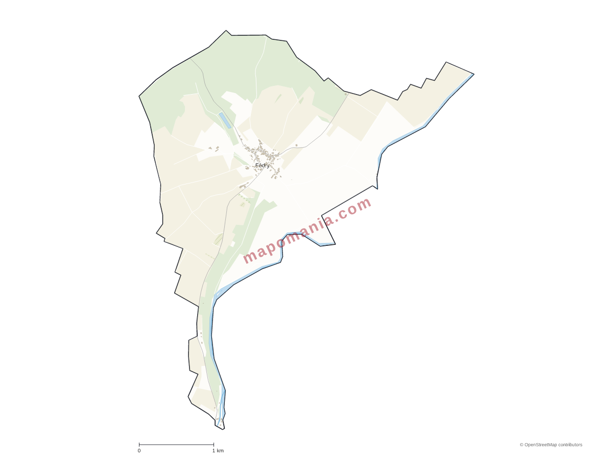 Carte de Fédry à personnaliser