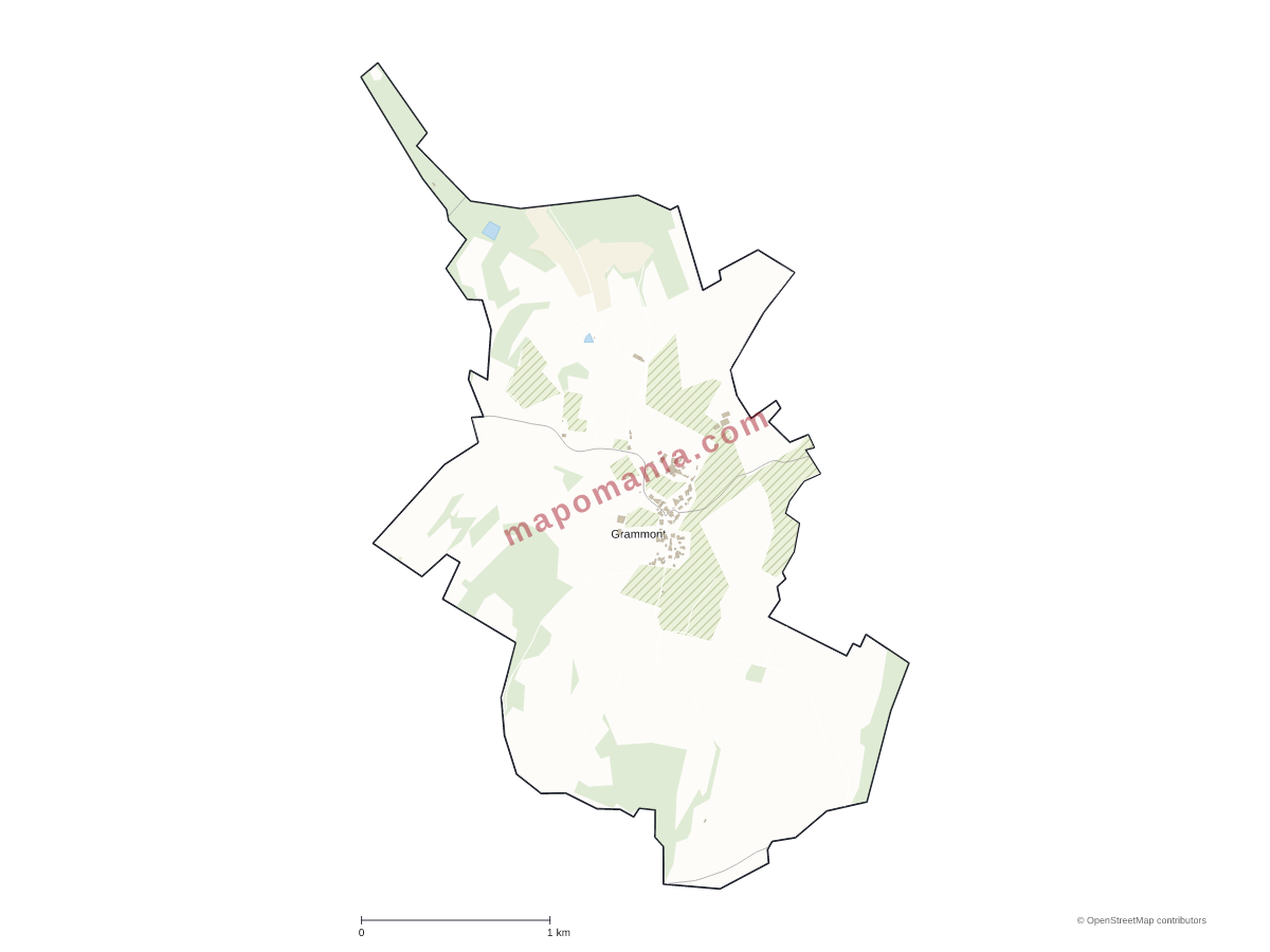 Carte de Grammont à personnaliser