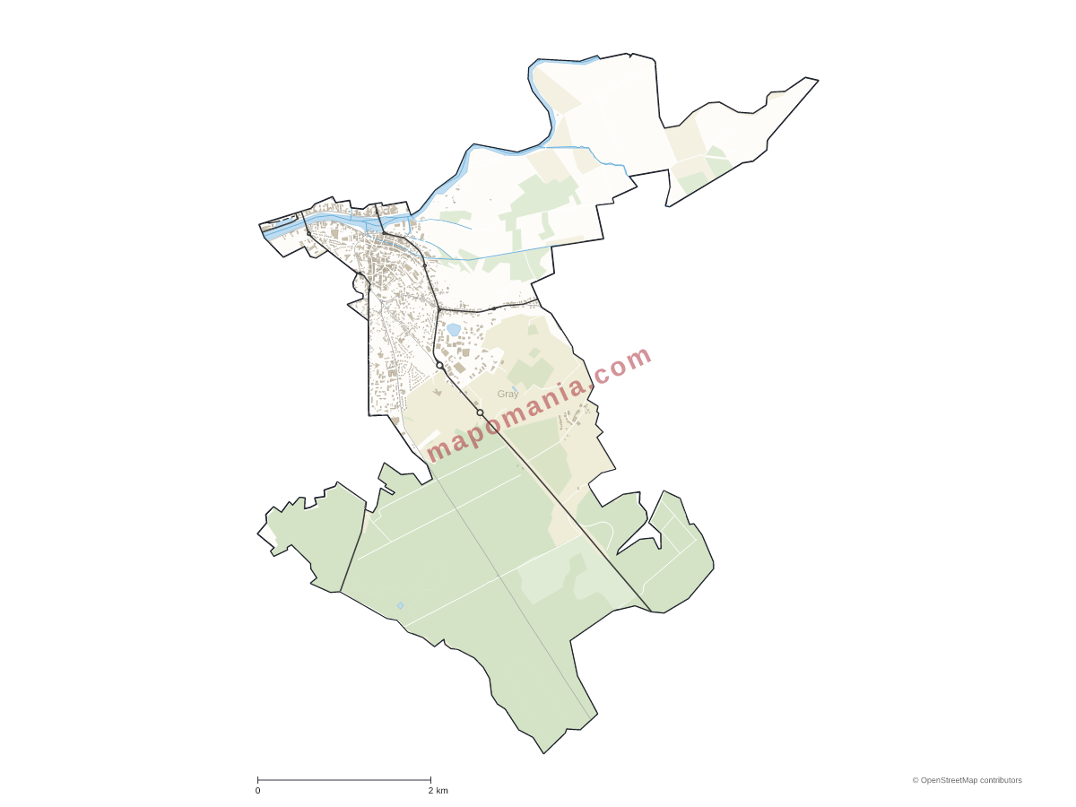 Carte de Gray à personnaliser