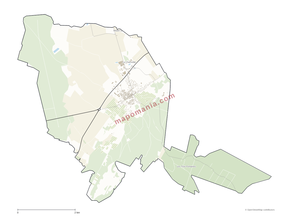 Carte de Gy à personnaliser