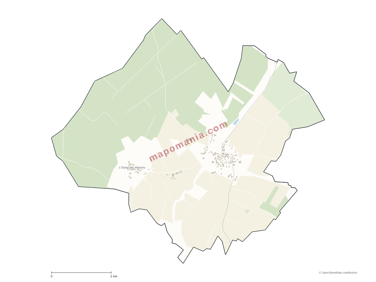 Carte de Igny à personnaliser