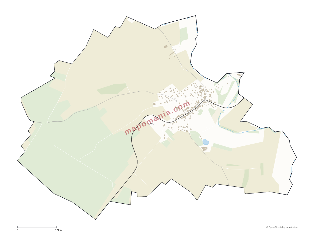Carte de Lavoncourt à personnaliser