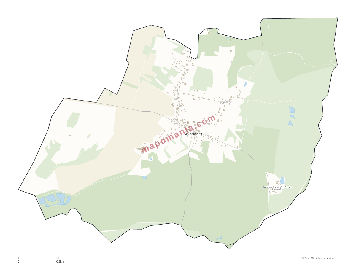 Carte de Malbouhans à personnaliser