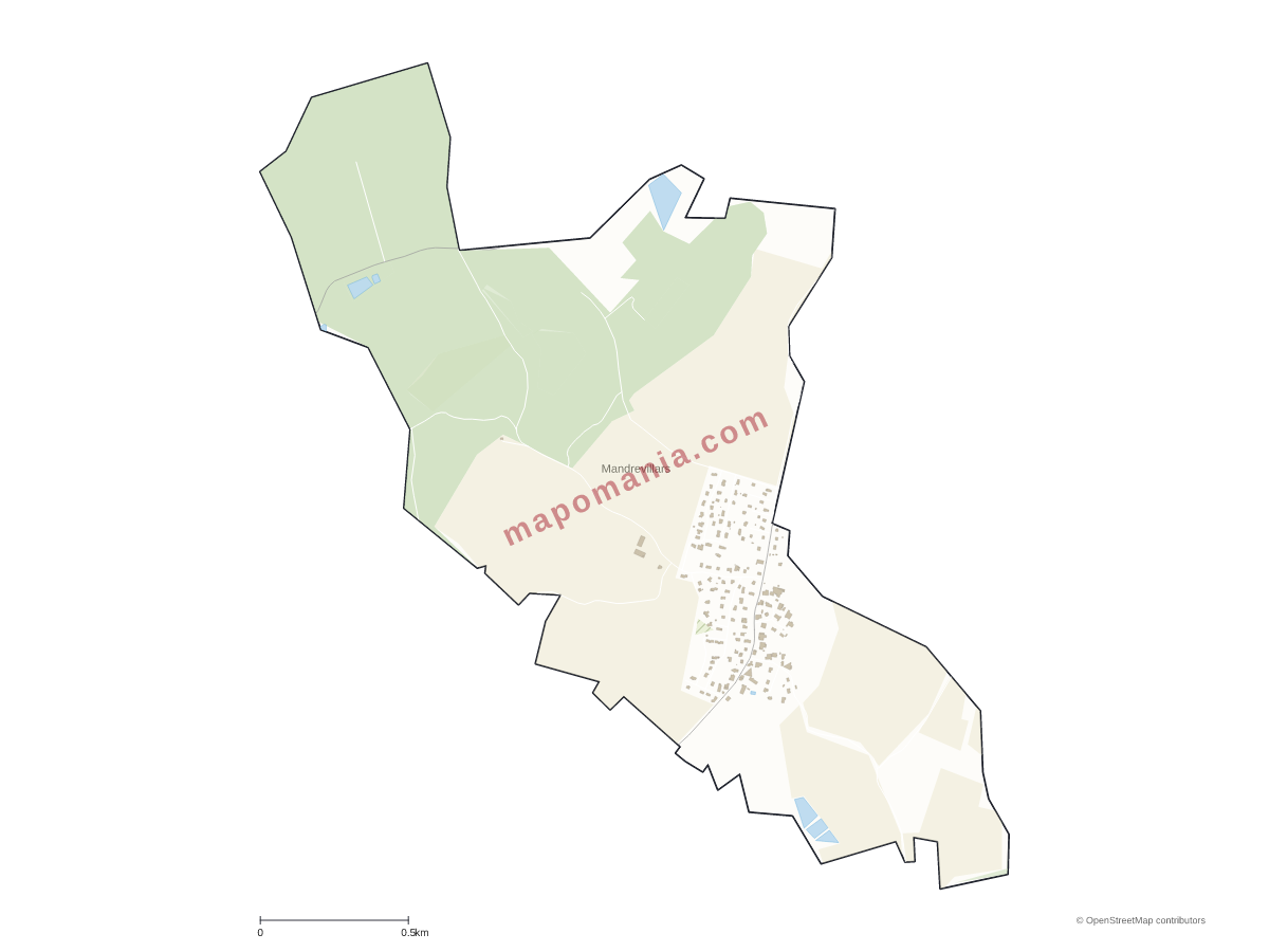 Carte de Mandrevillars à personnaliser