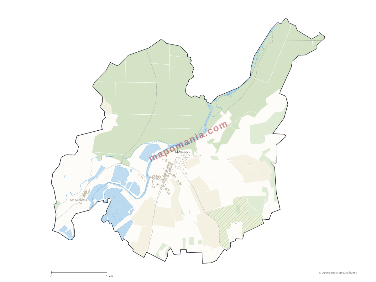Carte de Mersuay à personnaliser
