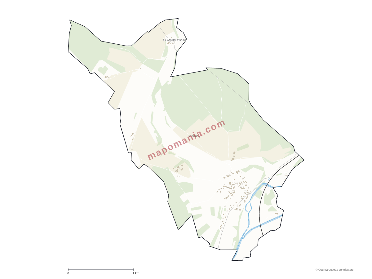 Carte de Moimay à personnaliser