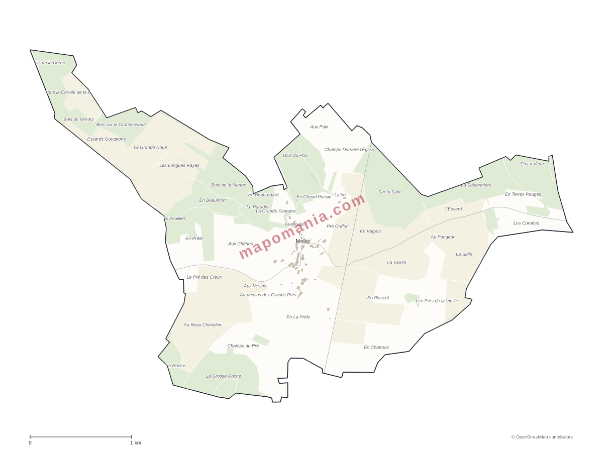 Carte de Molay à personnaliser