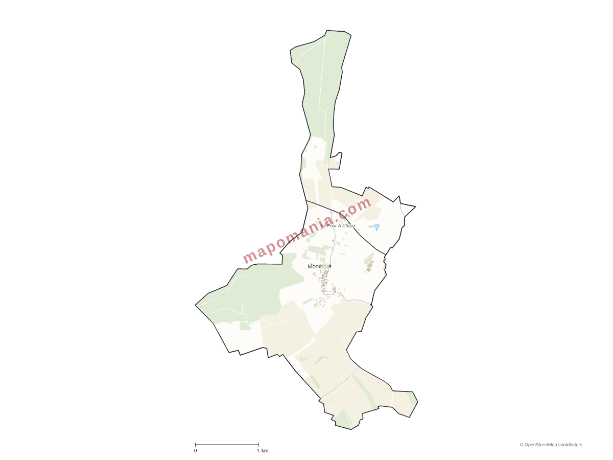 Carte de Montdoré à personnaliser